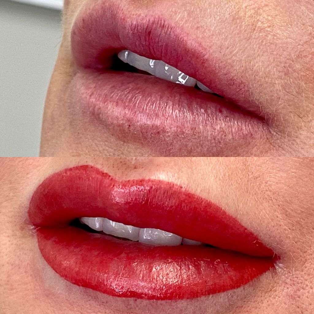 Lips permanent makeup
