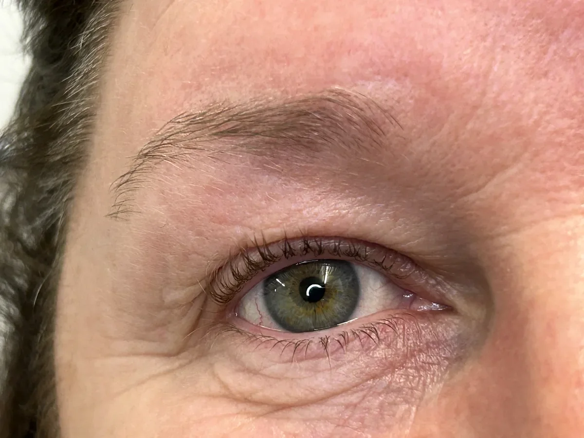 Before: Powder brows